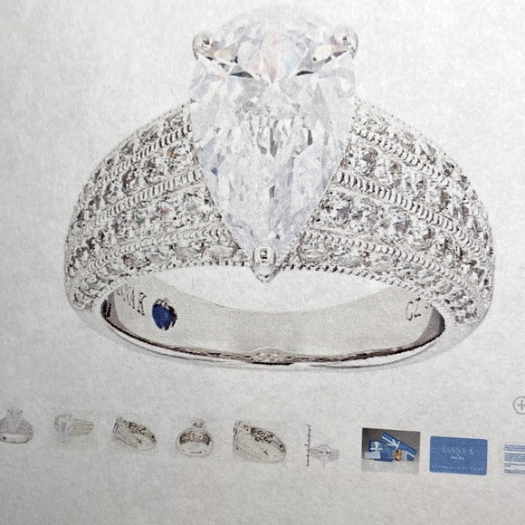 Vanna K for Bella Luce white Diamond Simulant Ring - Picture 10 of 10